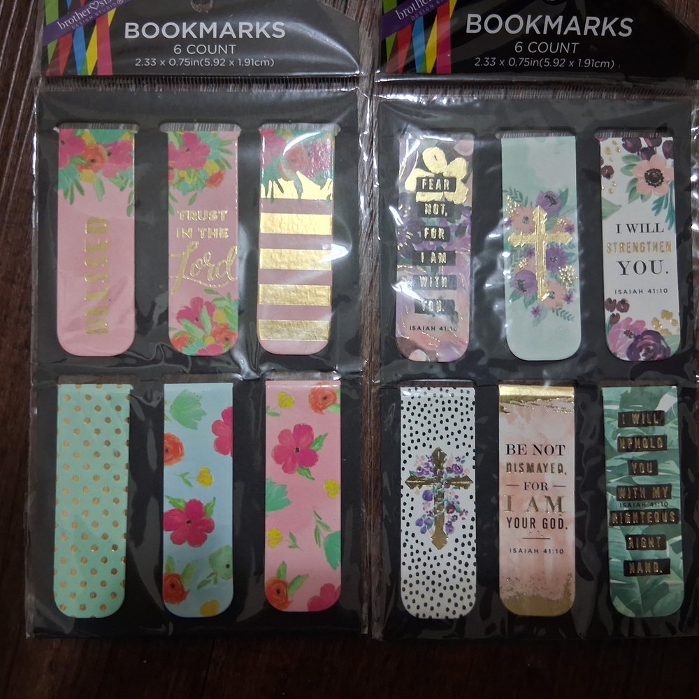 Christian Clip Style Bookmarks Set Of 12!